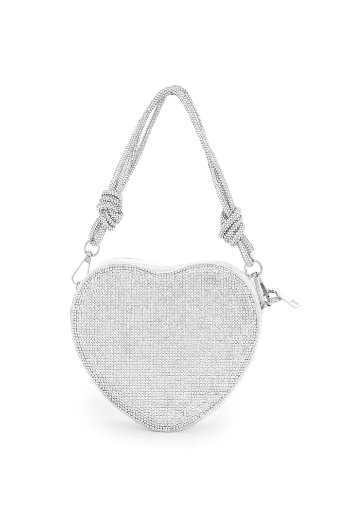 Mikao Diamante Heart Handle Bag