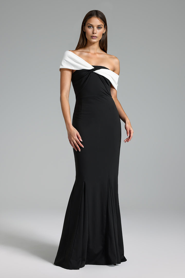 Elana Slim Dissymmetry Maxi Dress