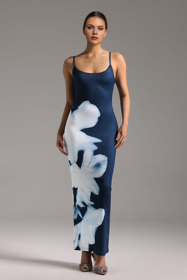 Glera Sleeveless Printing Maxi Dress