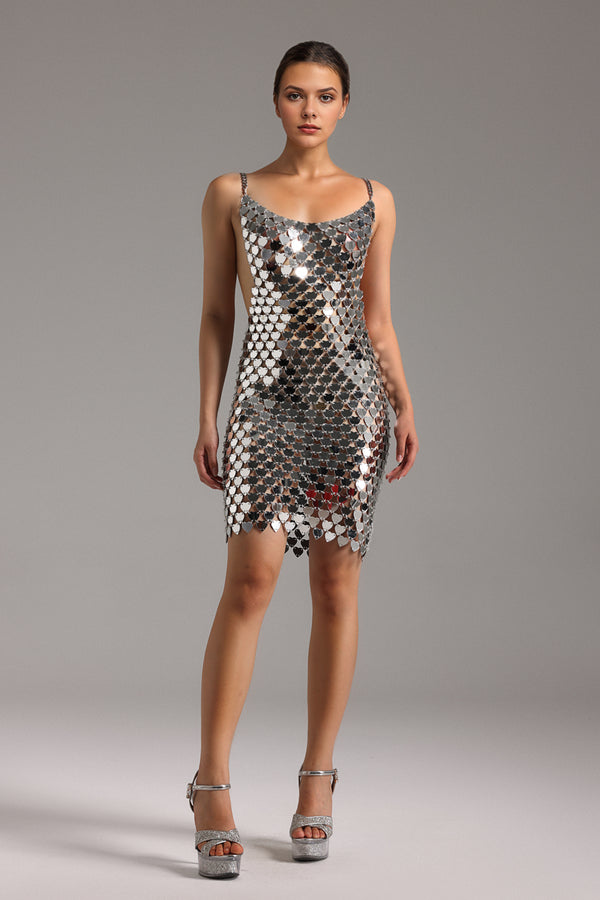 Rebel Sleeveless Sequin Mini Dress