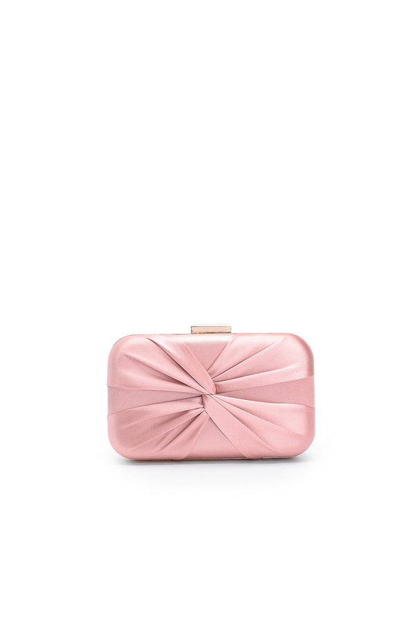 Rocelle Satin Twist Clutch