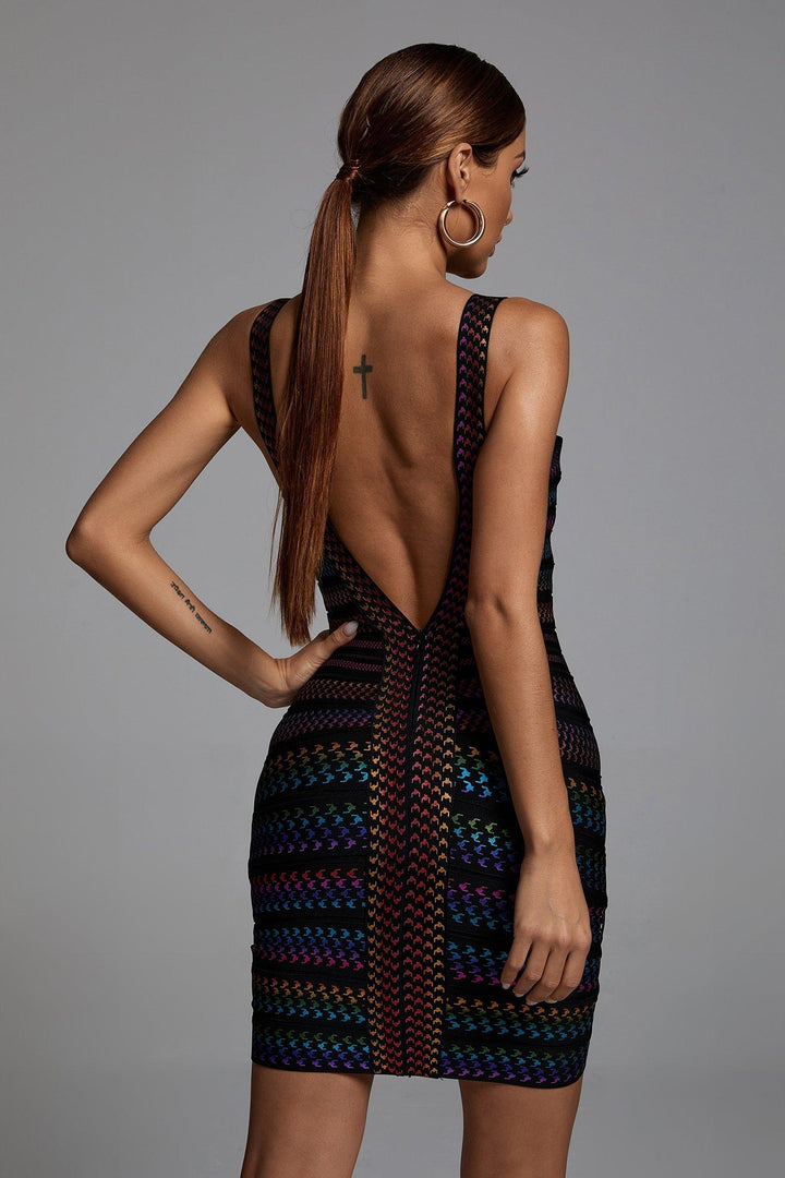 Rainbow Bandage Dress - Bellabarnett