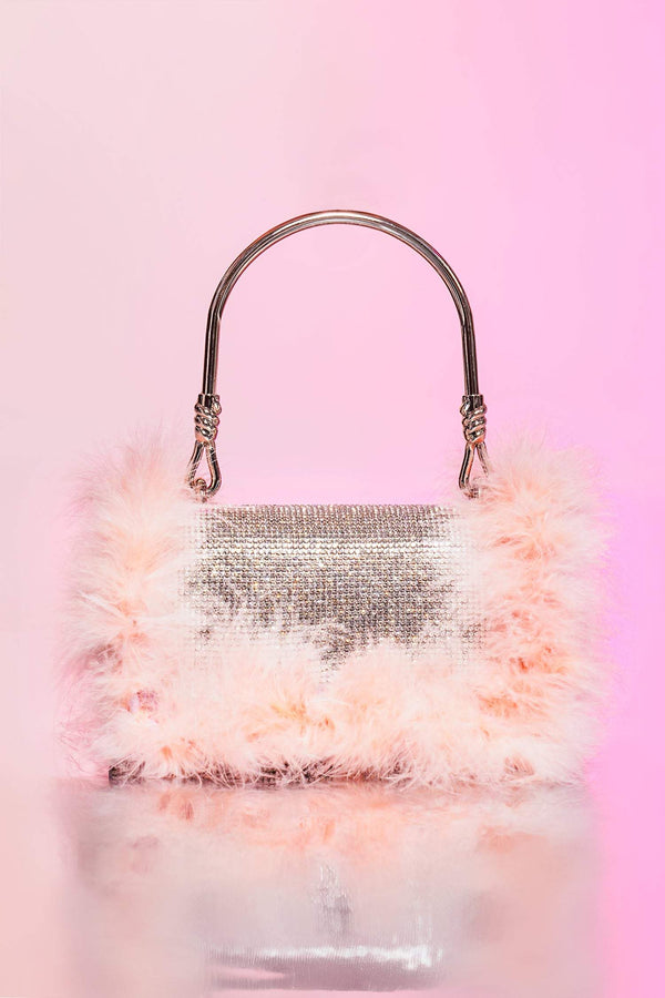 Kerin Bolso de Plumas - Rosa