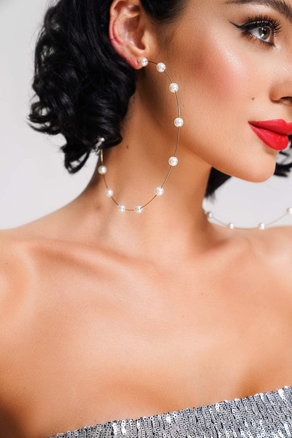 Dinara Pendientes de perlas