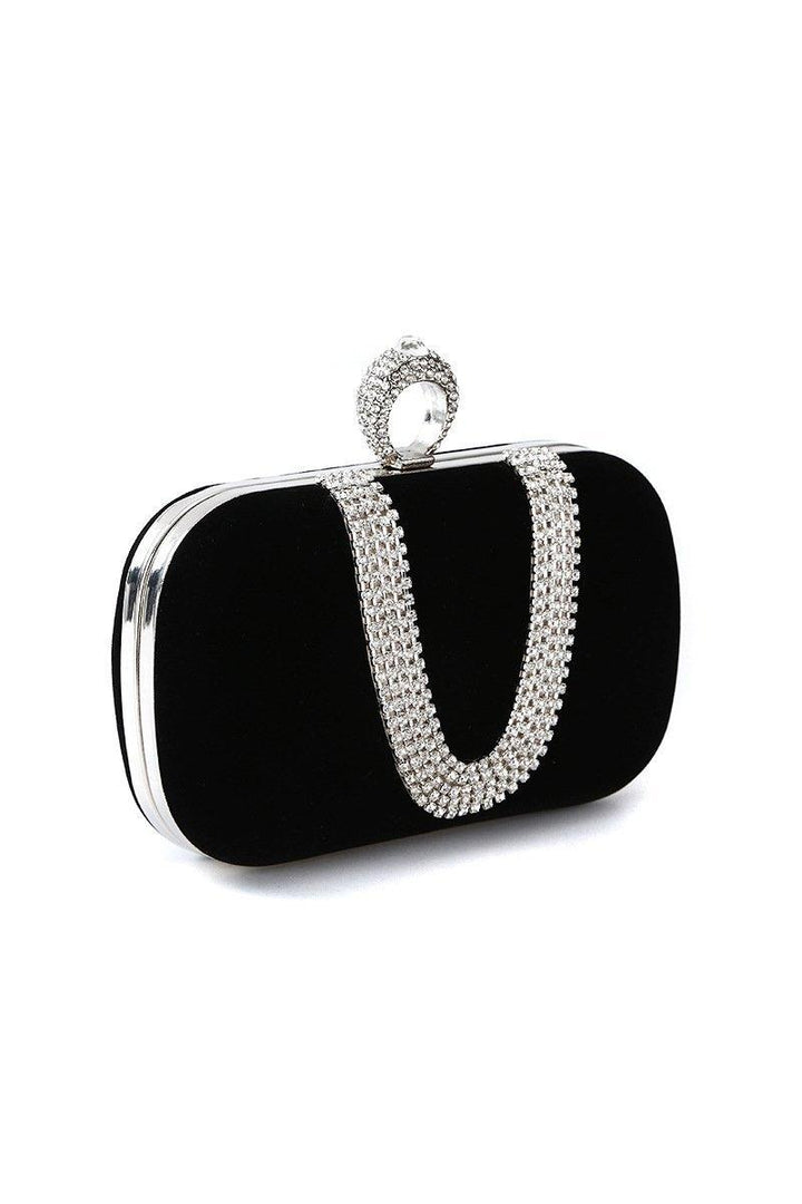 Vex Diamond Clutch - Black - Bellabarnett